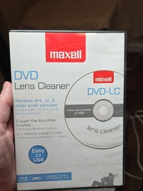 Maxwell DVD BLURAY And Gaming Console Cleaner Disk Used